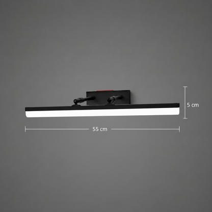 Lampada da parete a LED, MALAWI, 6W, lineare, luce Calda/Neutra/Fredda, Nero