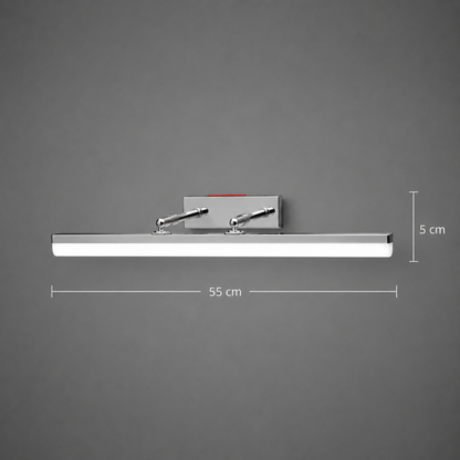 Applique LED BALATON, 10W, lineare, luce Calda/Neutra/Fredda, Cromo Lucido