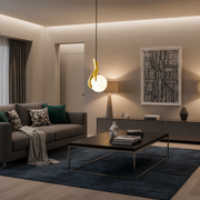 Aplica Decorativa MANO, 15x30cm, 1xE27, Sticla si Resina, Auriu