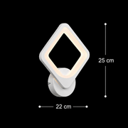 Applique LED Akila, 15W, Bianco, Luce Fredda/Calda/Neutra
