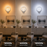 Aplica LED Urbanist 19W Rotunda Lumina Rece/Calda/Neutra Acril si Metal Alb