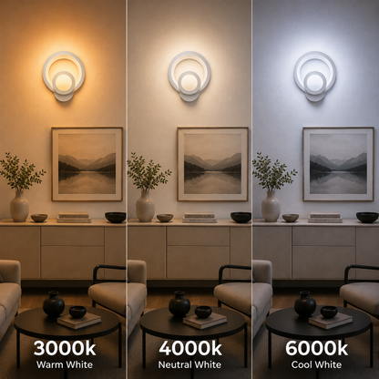 Aplica LED Urbanist 19W Rotunda Lumina Rece/Calda/Neutra Acril si Metal Alb