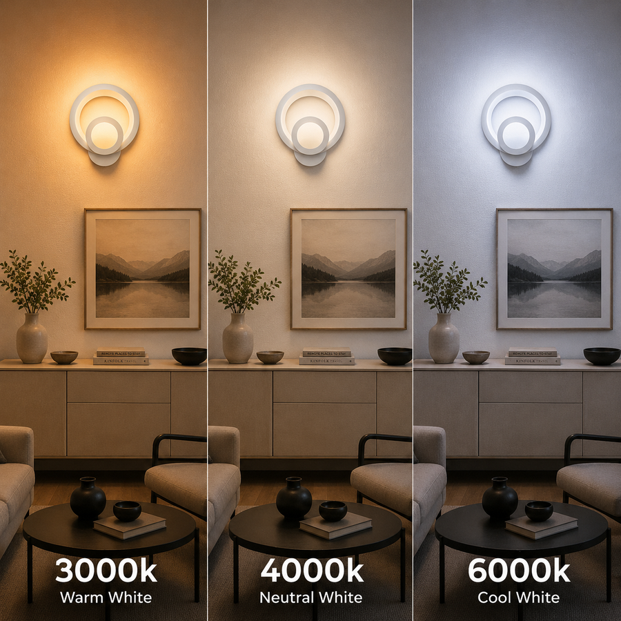 Aplica LED Urbanist 19W Rotunda Lumina Rece/Calda/Neutra Acril si Metal Alb