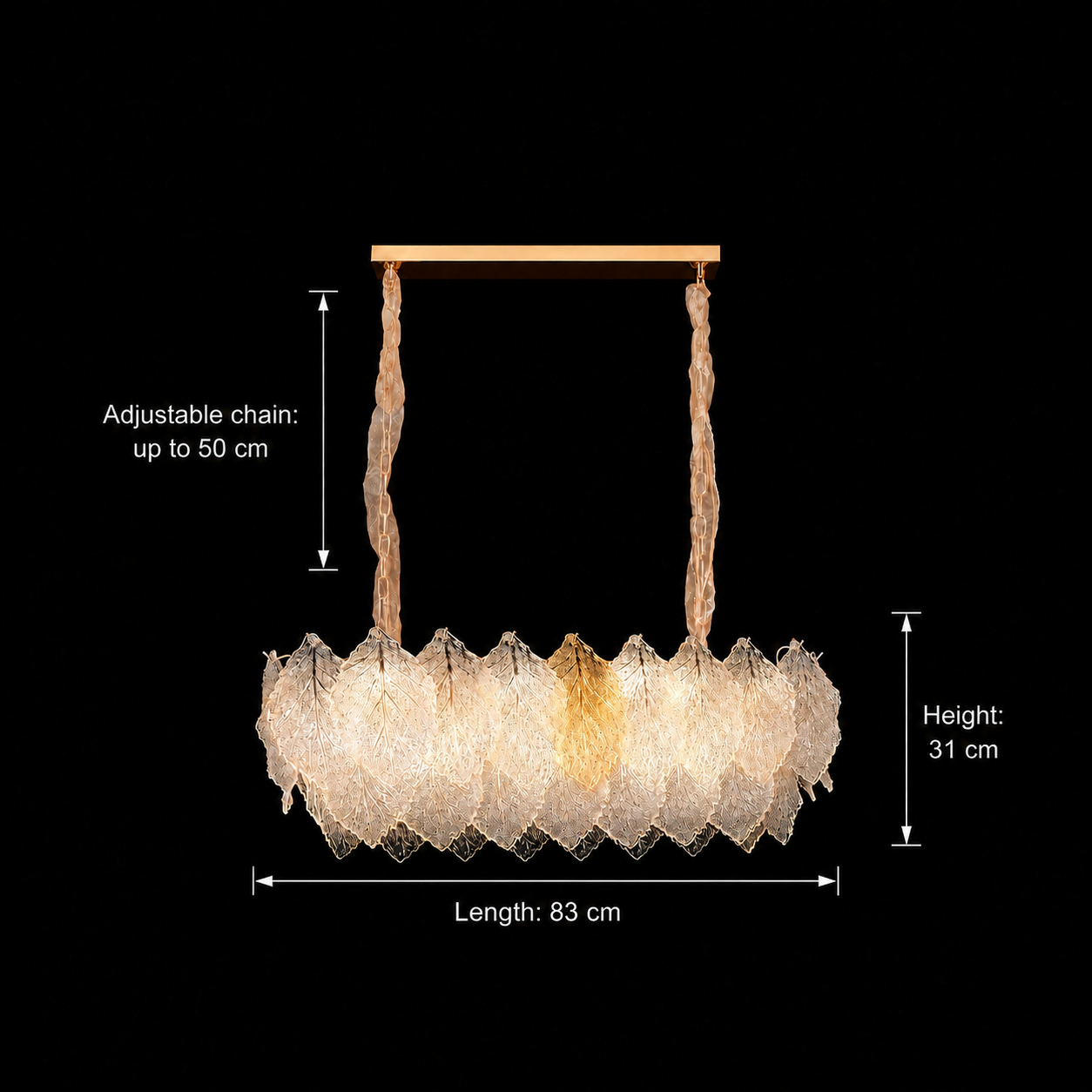 Candelabru Cristal LACE Royale 11xE14, Dimensiune 83x33 cm, Inaltime 31 cm, Auriu Lucios, Inaltime Reglabila, Design Elegant Candelabre Cristal Default Title Alessandro Design