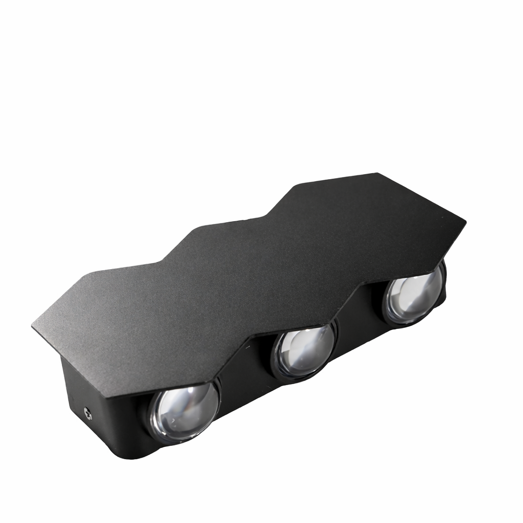 Aplica LED Exterior AX231, 12W, 6 Surse de lumina, Lumina Calda, Negru Aplice de Exterior Default Title Alessandro Design