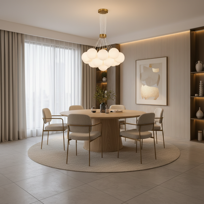 Lustra MODERNA LOFT Bagliore, Glob, 13xE27, Inaltime Reglabila, Auriu Lustre Moderne Default Title Alessandro Design