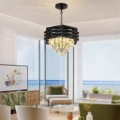 Chandelier crystal kaison 16xe14 gold