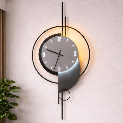 Aplica LED Decorativa ARTY 80x40 cm Lumina Rece/Neutra/Calda Negru Aplice de Interior Default Title Alessandro Design