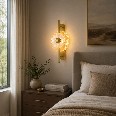 Lampada da Parete Decorativa LED Luna 83W Diametro 120CM Luce Fredda/Neutra/Calda Nera