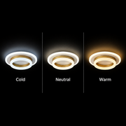 Lampadario LED SOLENA ROTONDA 21W, Diametro 20cm, Luce Fredda/Calda/Neutra, Lampadari LED Bianco Oro Titolo predefinito Alessandro Design