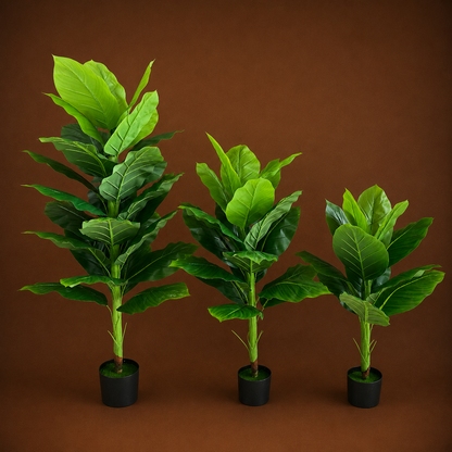 Plantă Artificială Tip Bananier Musa, 150 cm, Verde