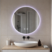 Specchio rotondo a LED, 70 cm, Isolda, Touch, Sistema Demister Specchi Korman E Titolo predefinito Alessandro Design