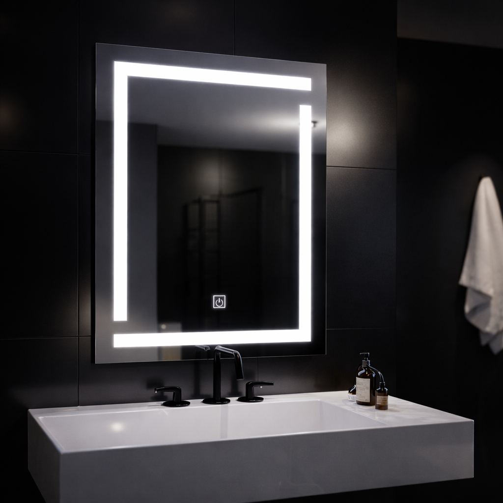 Giga LED Specchio, 60x80cm, 14W, Touch, Luce 6000K Korman Mirrors E Titolo predefinito Alessandro Design