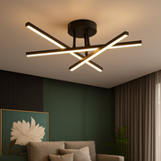Lustra LED cu telecomanda 41W, 3 Elemente, Liniara, lumina Rece/Calda/Neutra, Dimabila, Negru Lustre LED cu Telecomanda Default Title Alessandro Design