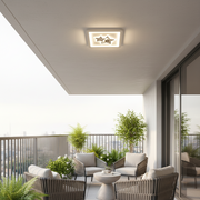 Lustra LED KATHLEEN RGB 25W, lumina Calda/Neutra, Alb