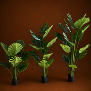 Plantă Artificială Tip Monstera Deliciosa, Cu Frunze Bogate, 120 cm, Verde