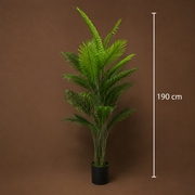 Plantă Artificială Tip Palmier Areca, 25 frunze, 190 cm, Verde