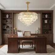 Candelabru Cristal CHAMBORD Eleganza 8xE14, Diametru 48cm, Auriu Mat Candelabre Cristal Default Title Alessandro Design