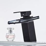Rubinetto per lavabo, lega e vetro, nero, OD3007 Rubinetti per il bagno Titolo predefinito Alessandro Design