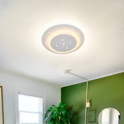 Lampadario LED GUARELLA, 39W, luce Fredda/Calda/Neutra, Bianco
