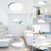 SOLIS Plafoniera LED 27cm 20W Luce Fredda, Plafoniere LED Bianco Titolo predefinito Alessandro Design