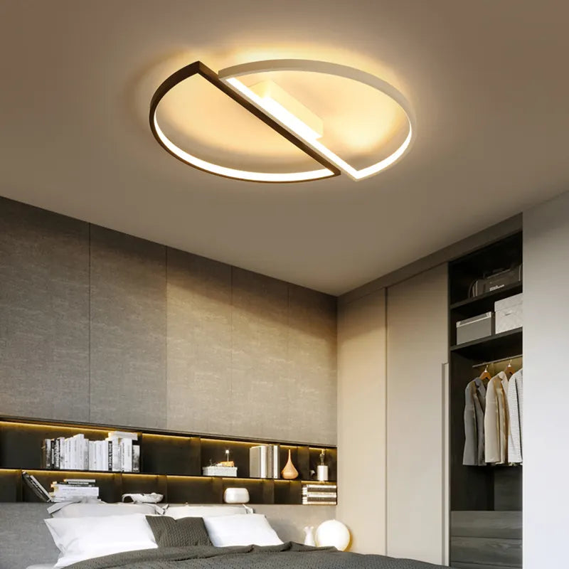 Lampadario LED con telecomando VECTOR ARCUS 52W, 2 Elementi, Luce Fredda/Calda/Neutra, Dimmerabile, Bianco Nero Lampadari LED con Telecomando Titolo predefinito Alessandro Design