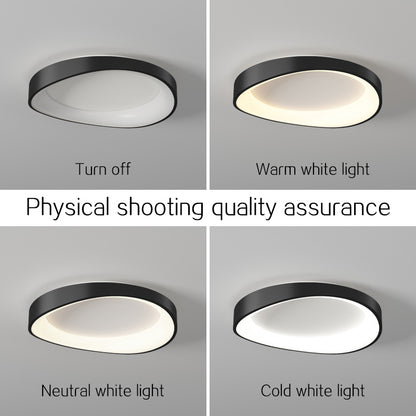 Plafoniera LED cu Telecomanda, PL103/520BK, 29W, Diametru 50cm, Lumina Calda/Rece/Neutra, Negru Lustre LED cu Telecomanda Default Title Alessandro Design