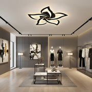 Lampadario LED LT660/5BK, 5 Elementi, 54W, Luce 3000/4000/6000K, Nero, Altezza Regolabile