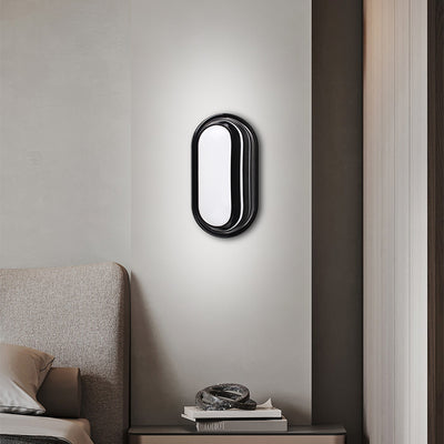 Applique da esterno LED AX322/270BK, 24W, Luce calda 3000k, IP65, Bianco e Nero