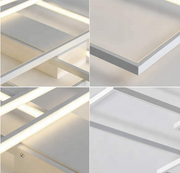Lampadario LED con telecomando LANDYN 78W, Luce Fredda/Calda/Neutra, Dimmerabile, Lampadari LED Bianchi con Telecomando Titolo predefinito Alessandro Design