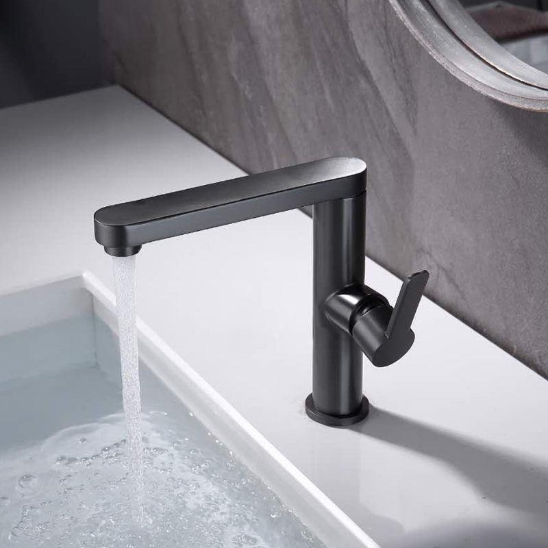 Rubinetto per lavello, ottone sanitario, nero, 9107H Rubinetti da cucina Titolo predefinito Alessandro Design
