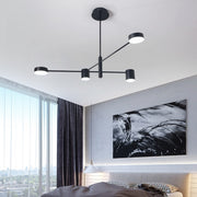 GALIOS Lampadario LED 48W, 4 Elementi, Luce Fredda/Calda/Neutra, Nero Lampadari Moderni Titolo predefinito Alessandro Design