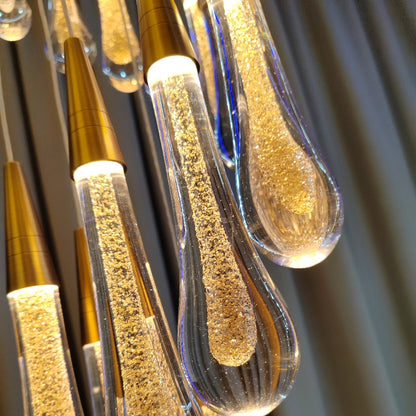 Lampadario LED a Sospensione in Cristallo, 39W, Giustiniano, Diametro 60cm, Altezza Regolabile, Lampadari Cristal in Oro, Metallo e Cristallo Titolo predefinito Alessandro Design