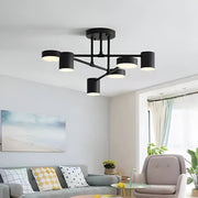 Lampadario LED GALIOS 26W, 6 Elementi, Luce Fredda/Calda/Neutra, Lampadari LED Applicati Nero Titolo predefinito Alessandro Design