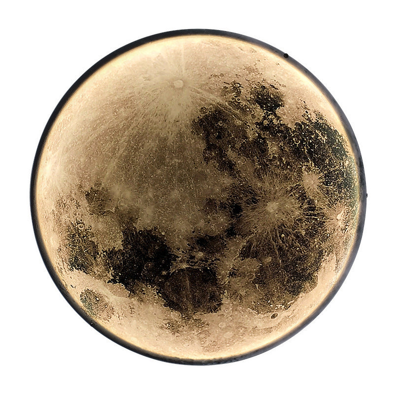 Lampada LED da Parete Decorativa Luna 83W Diametro 120CM Luce Fredda/Neutra/Calda Nero Lampadari LED Applicati Titolo predefinito Alessandro Design