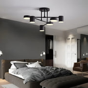 Lampadario LED GALIOS 26W, 6 Elementi, Luce Fredda/Calda/Neutra, Lampadari LED Applicati Nero Titolo predefinito Alessandro Design