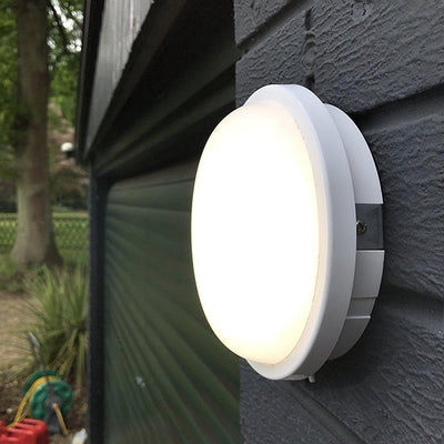 Applique da esterno LED 24W, AX310/218WH, Diametro 22, Luce Fredda 3000K, IP65, Bianco