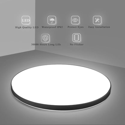 Plafoniera LED SOLIS 37cm 32W Lumina Rece Negru Plafoniere LED Default Title Alessandro Design