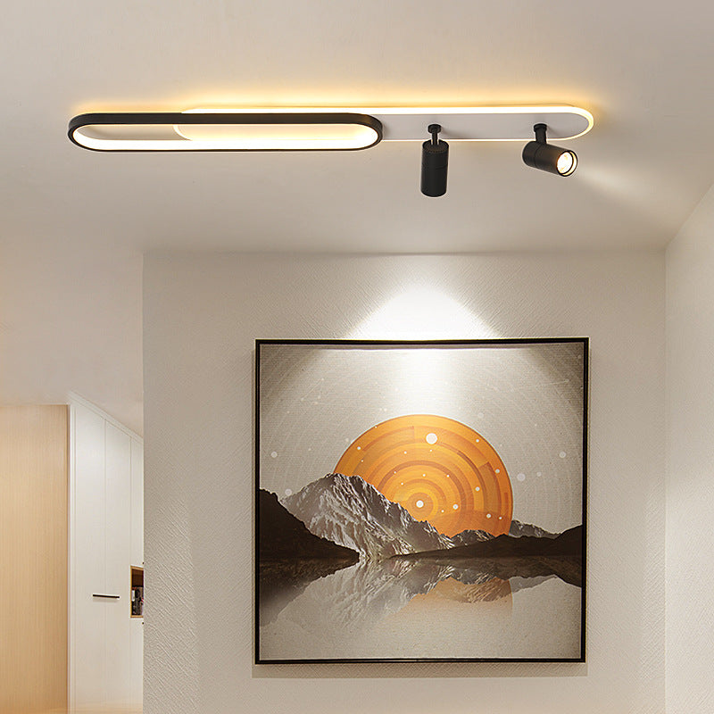 Lampadario LED con Proiettore Orientabile FISSO Camilla 70W, Luce Fredda/Calda/Neutra, Lampadari LED Neri Titolo predefinito Alessandro Design