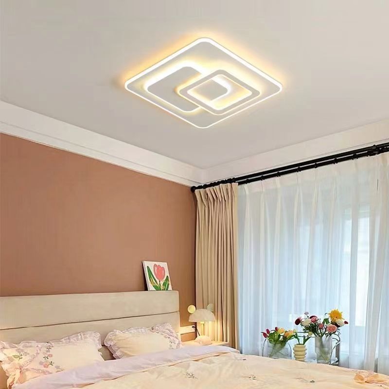 Lustra LED cu telecomanda NOLUX 34W, Patrata, lumina Rece/Calda/Neutra, Dimabila, Alb Lustre LED cu Telecomanda Default Title Alessandro Design