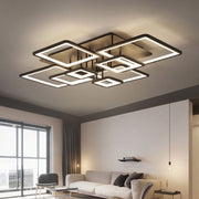 Lampadario LED con telecomando ELLA 186W, 8 Quadrati, Luce Fredda/Calda/Neutra, Dimmerabile, Nero Lampadari LED con Telecomando Titolo predefinito Alessandro Design