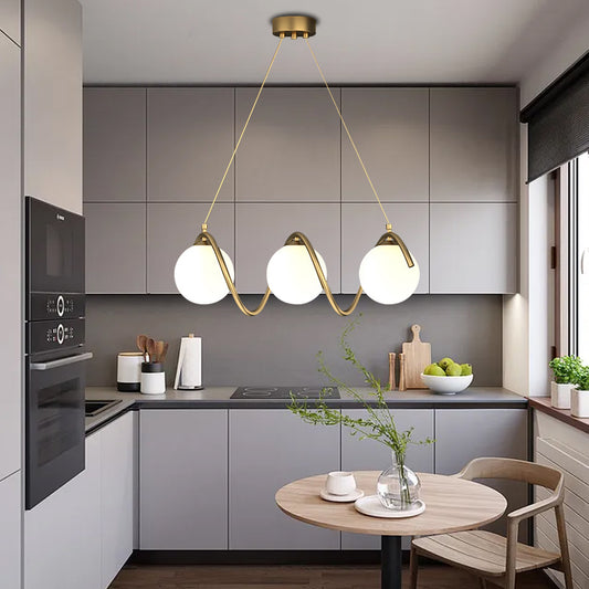 Lustra LOFT Haven, 3x G9, Alb Auriu, Metal, Inaltime Reglabila, Modern Lustre Moderne Default Title Alessandro Design