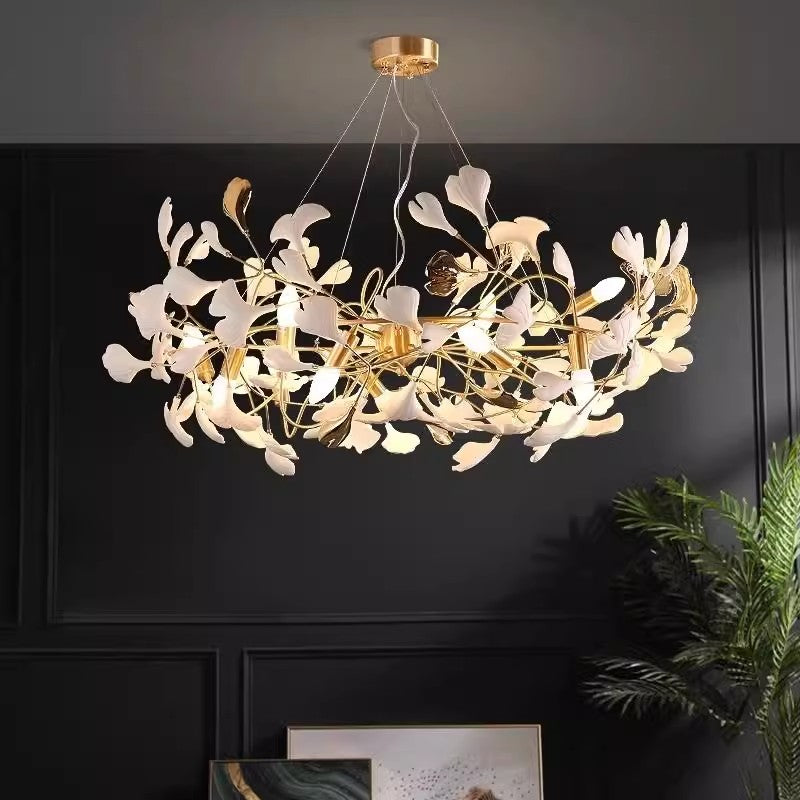 Candelabru Cristal Alpha 8XG9 Auriu Inaltime Reglabila Candelabre Moderne Default Title Alessandro Design