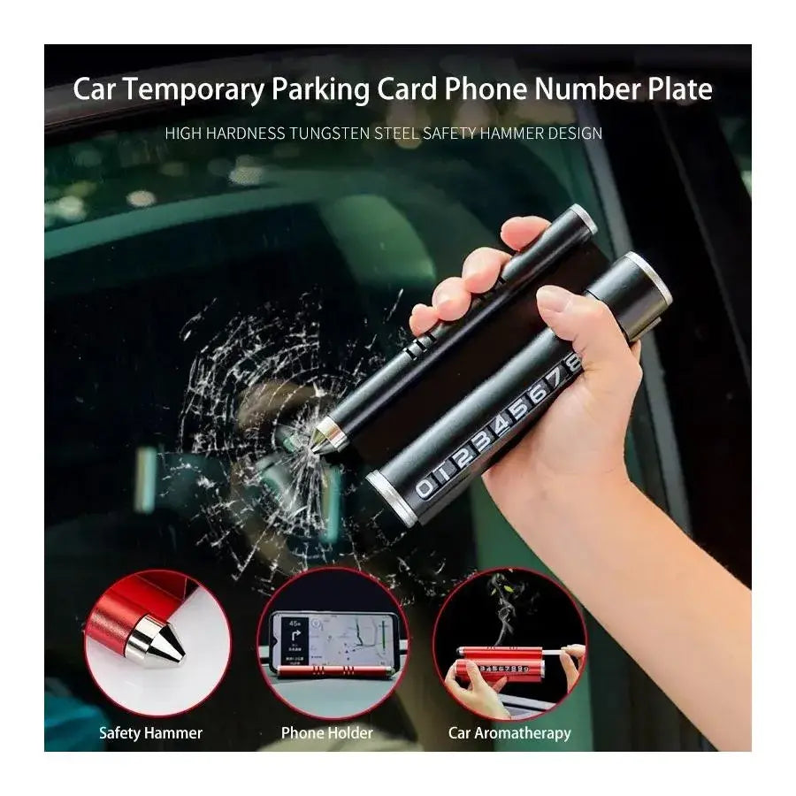 Supporto da auto con display per numero di telefono, titolo predefinito Blue LifeStyle Alessandro Design