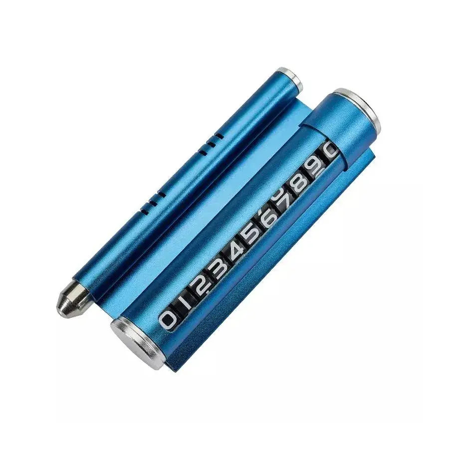 Supporto da auto con display per numero di telefono, titolo predefinito Blue LifeStyle Alessandro Design