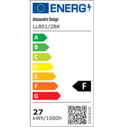 Lampadario LED PULSARIS 27W, 2 Quadrati, Luce Fredda/Calda/Neutra, Nero Lampadari LED Titolo predefinito Alessandro Design