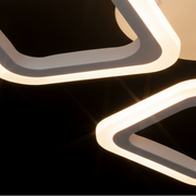 Lampadario LED ERIKA 20W, 3 Quadrati, Luce Neutra 4000k, Bianco, Lampadari LED Applicati in Metallo e Acrilico Titolo predefinito Alessandro Design