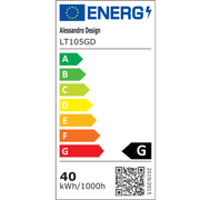 Lustra LED suspendata cu telecomanda CASSANDRA 40W, Liniara, lumina Rece/Calda/Neutra, Dimabila, Auriu, Inaltime Reglabila Lustre LED cu Telecomanda Default Title Alessandro Design