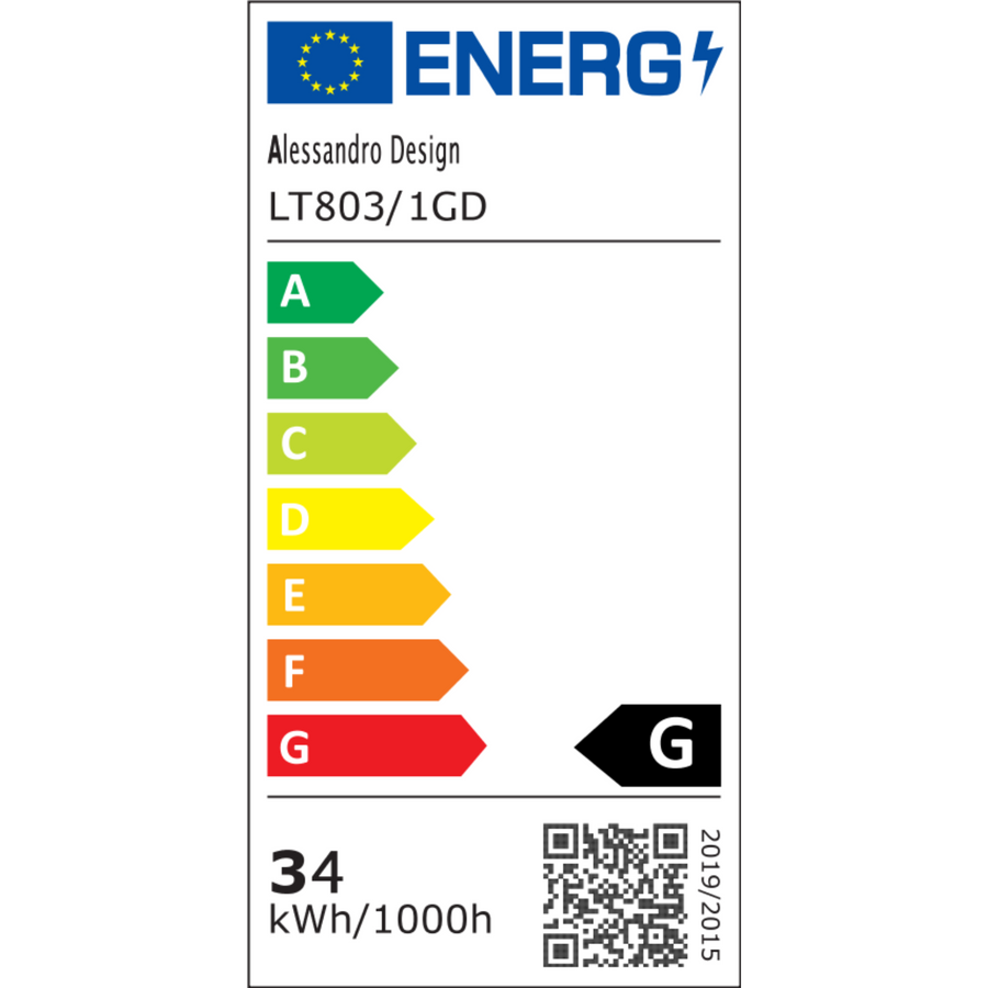 Lampadario LED a Sospensione, ANINA, 34W, 1 Cerchio, Diametro 50cm, Luce Fredda/Calda/Neutra 3000K/4000K/6000K, Dimmerabile, Bianco Oro Lucido, Altezza Regolabile, Lampadari LED in Metallo e Acrilico con Telecomando Titolo predefinito Alessandro Design