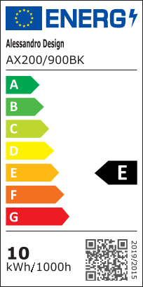 Lampada da parete a LED per esterno Mack, lunghezza 90 cm, 10 W, IP65, metallo, lineare, nera. Lampada da parete per esterno. Titolo predefinito Alessandro Design